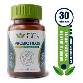 Most Natura Probióticos 10 Billones De Lactobacilius 30c Sabor Sin Sabor