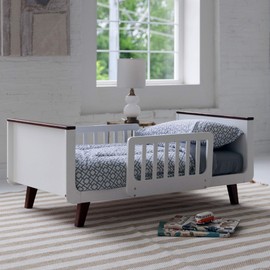 Little Partner New MOD Toddler Bed(White-Espresso)