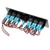 Stark Industries - 6-Gang Rocker Switch Aluminum Panel with Voltmeter-