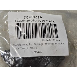 Does Not Apply NEW Iron 5P436A Pipe Fitting Elbow, 90 Degree, 1/2'' Black ~ FREE SHIPPING!