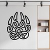 Vinyl Wall Decal Sketch Oof Veles Bear Paw Tribal Footprint
