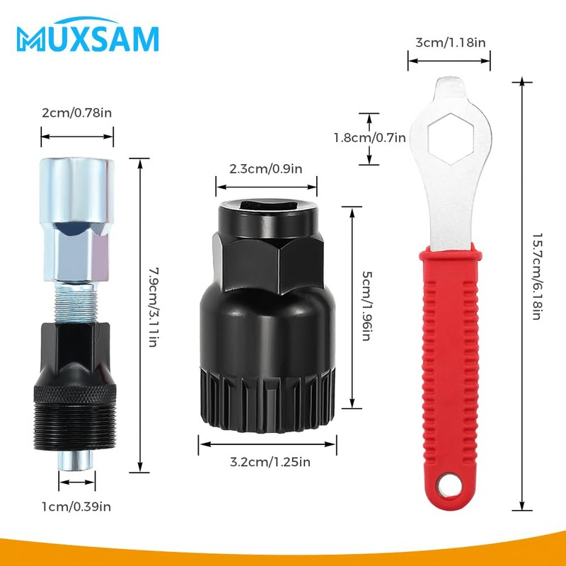 Black Bicycle Crank Extractor Puller,Bottom Bracket Remover Crank Arm Remover