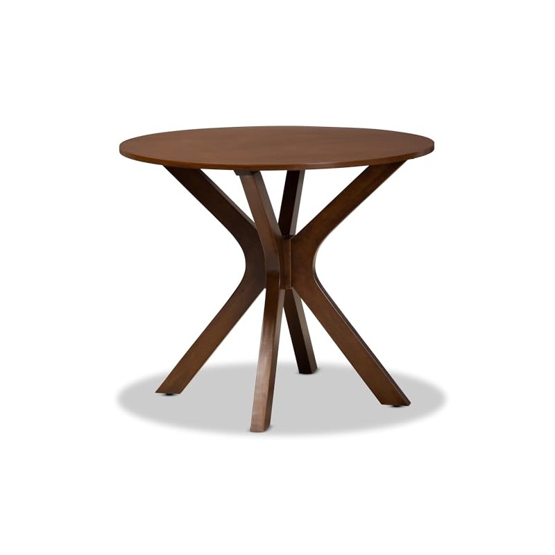 HomeStock Antique Accents Modern and Contemporary Round Dining Table, Wood