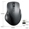 Sanwa Supply MA-WBS524BK Quiet Wireless Mouse (with Side Wheel, 5
