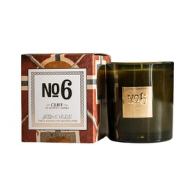 Jackson Vaughn Scented Candle | Aromatherapy Long Lasting Candles Luxury Home Fragrance Decor Gifts Hand Poured Soy Wax Blend Notes of Firewood, Vanilla, Golden Amber 55 Hour Burn 14.5oz (No. 6 Cliff)