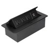 Power Socket Slow Opening Waterproof Modern Recessed Power Strip Desk