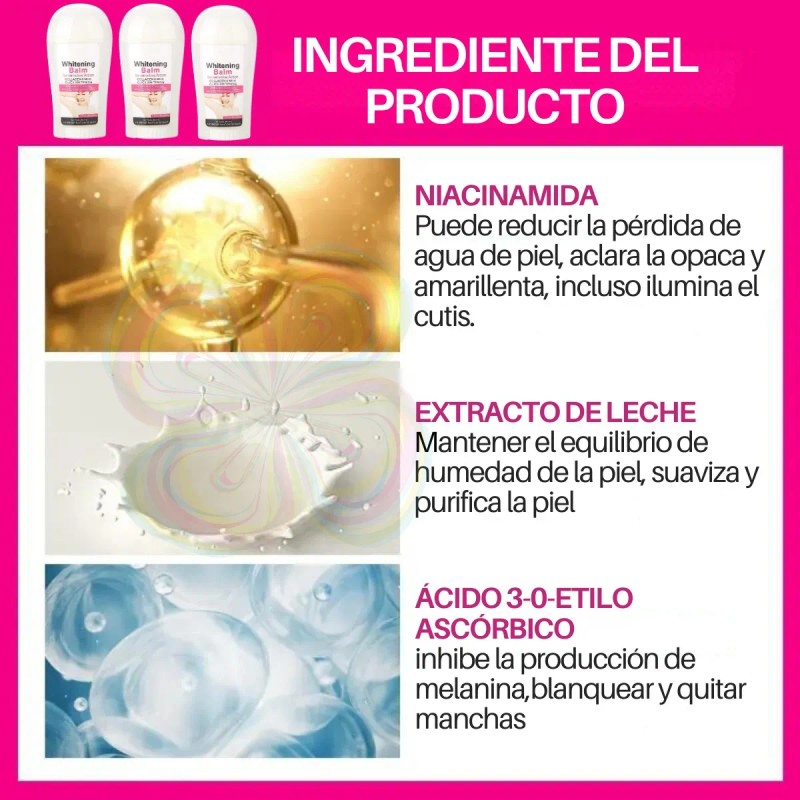 Desodorante Aclarador De Axilas Aichun Beauty Piel Suave