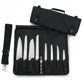 Chef Knife Roll Bag,Portable 15 Slots Chef Knife Case,Kitchen Heavy Duty Knife Roll Bag Set,Versatile Oxford Knife Bag,Professional Chef Knife Case for Knives and Kitchen Utensils - Bag Only