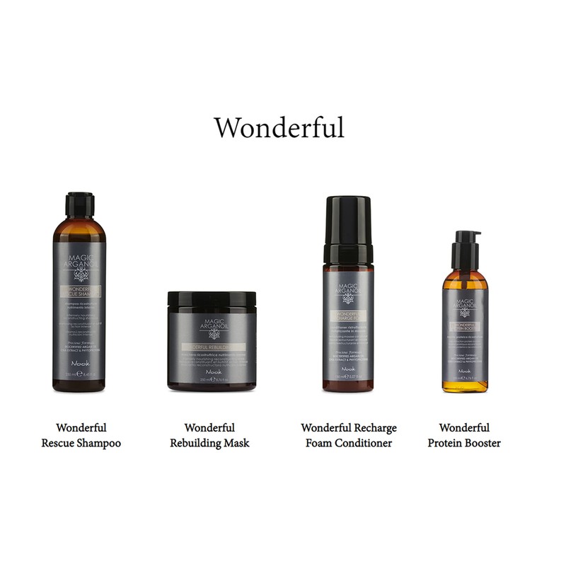 Nook Maschera Ricostruttrice Magic ArganOil Wonderful Rebuilding, 250 ml
