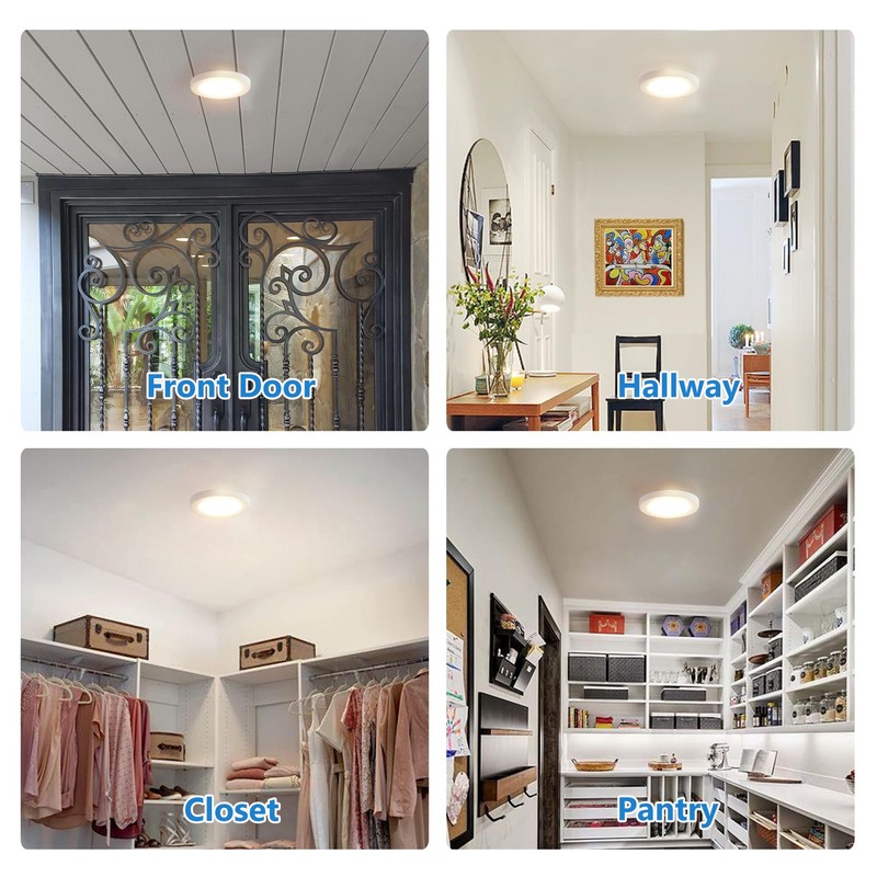 MingBright 6 Inch LED Closet Light, Ultra-Thin Motion Sensor Ceiling
