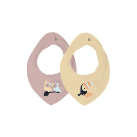 Name It Girls' NBFYVALINAJARLET 2P Jersey Scarf Bib, Double Cream, One Size, Double cream