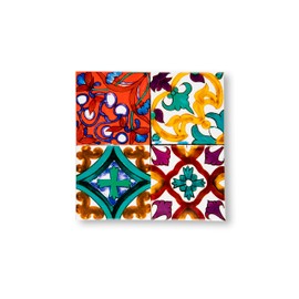 Excelsa Lisbon Ceramic Dolomite and Cork Coaster, 15 x 15 cm