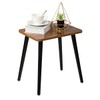 FORAOFUR Side Table, Rectangular Wooden Small End Table, Small Accent
