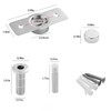 Invisible Door Stoppers, Strong Magnetic Anti-Collision, Suitable for Bedroom, Bathroom,