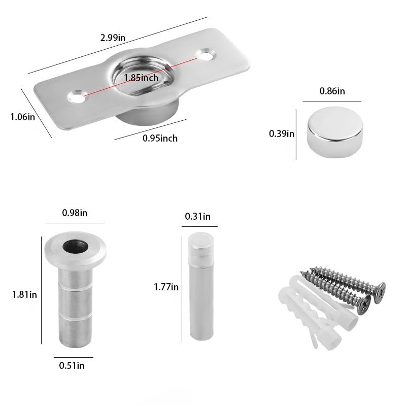 Invisible Door Stoppers, Strong Magnetic Anti-Collision, Suitable for Bedroom, Bathroom,