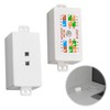 2Pcs Cat6 Junction Box RJ45 Ethernet Coupler High Speed Punch