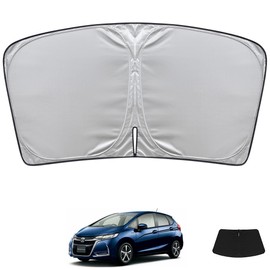 Honda Fit 3 Sun Shade Car Front Fit GK3 GK4 GK5 GK6 GP5 GP6 (September 2013 - 2020) Sunshade for Cars, Front Sun Shade, Windshield Sun Shade, Heat Insulation, Light Blocking, Car Supplies, Easy