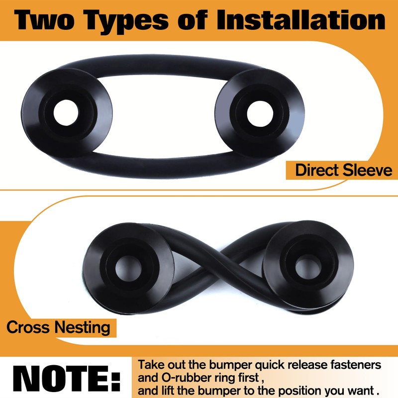 GOLD DEER 4pcs Bumper Quick Release with 12 O-Ring Fasteners