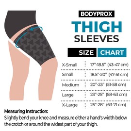 Thigh Compression Sleeve(1 Pair), Hamstring Compression Sleeve for Men and Women(Medium)