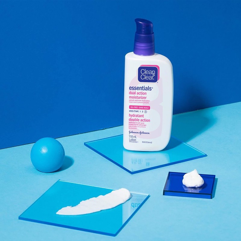 Clean & Clear Face Moisturizer With Salicylic Acid Acne Medication,