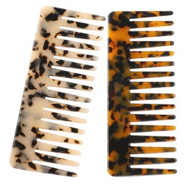 2 Pcs Large Hair Detangling Comb Wide Tooth Comb for Curly Hair Wet Dry Hair long Hair Detangler Comb for Women and Men