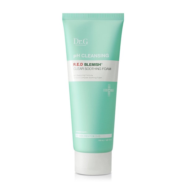 Dr.G Mildly Acidic Red Blemish Clear Soothing Cleansing Foam 150ml Moist Cleansing Foam