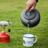 0.8L/1.4L Outdoor Lightweight Aluminum Teapot Kettle Coffee Pot for Camping