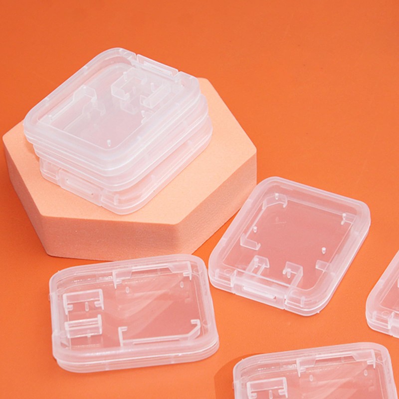 SD Card Holder Case 10 Pcs, Clear Plastic Storage Case