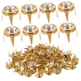 Operitacx Rivet for Craft and Clothing 100pcs Large Rhinestones Flat Back Rhinestones for Diy Projects