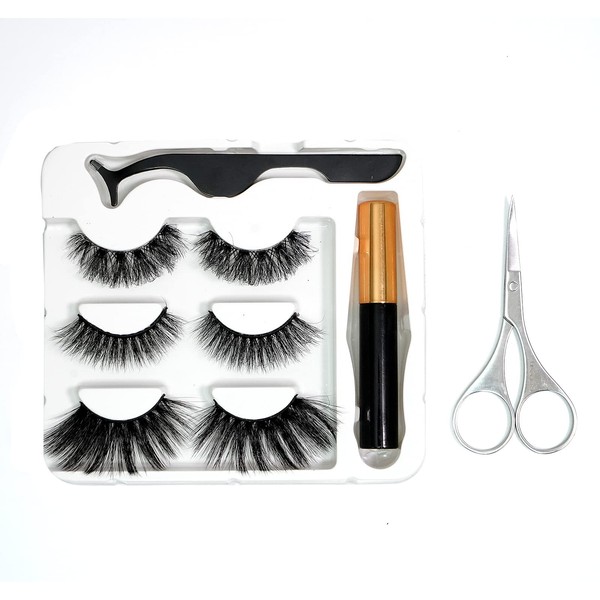 SPHANIE Magnetic Lashes with Eyeliner, Most Natural Eyelashes Kit Applicator