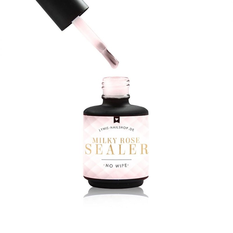 Lynis-Nailshop.de Milky Rose Sealer for Nails 10 ml with Effect