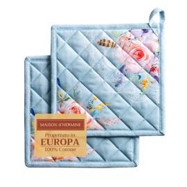 Maison d' Hermine Spring/Summer Set with Oven Gloves and Pot Holder
