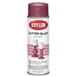 Krylon KRYLON-K03812A00-Posh K03812A00 Glitter Blast, Posh Pink, 5.75 Ounce, 5.75 Oz