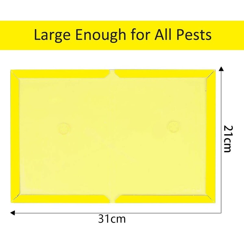 Loocaa 10 Pack Sticky Traps Boards - Multi-Use Pests Sticky