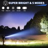 UUYEE 3Pack Rechargeable Flashlights High Lumens, Super Bright Flashlight, 5Modes