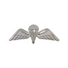 British Silver Small Parachutist Foreign Jump Wings, Brite