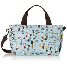 Sifle 6029 2-Way Mini Tote Bag, Snoopy Eco Bag, bath stop blue