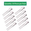 10 Pack Double Prong Pin Curl Clips, Duck Billed Hair