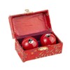 Chinese Health Balls - Red Yin Yang Design - 45