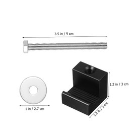 Alipis 4 Pcs Aluminum Alloy Truck Tool Box Mounting Clamps Lightweight J Hooks for Secure Fastening Easy Installation Pickup Box Accessories