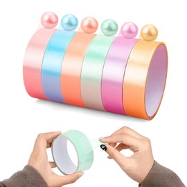 Tape Balls, Sticky Balls, Set of 6, Colorful, with Tape, Stress Balls, Finger Play, Decompression, Toy for Ages 6 and Up, Gift for Adults, 16.4 x 0.9 inches (5 x 2.4 cm)
