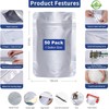 LinsKind 50Pcs Mylar Bags 1 Gallon, 10"x14"Mylar Bags with Oxygen