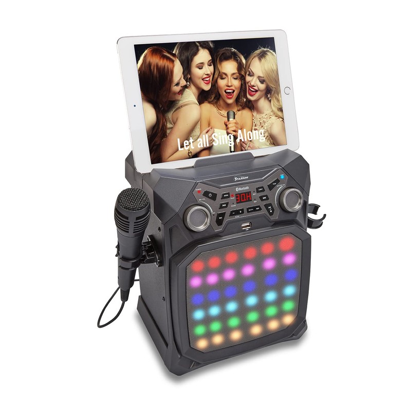 Starion KS350-B Portable Bluetooth Karaoke Machine l Built-in Speaker l