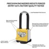 CINCINNO 4 Pack Heavy Duty Covered Laminated Steel Padlocks Keyed