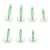 7 PCS Luminous Squid Jig 12 Hooks Stainless Steel Easy