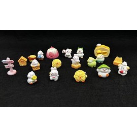 Geiomoo Mini Resin Potted House, Miniature Animals Figurines Set for DIY Landscape Home Crafts Fish Tank Decors (20 Pcs)