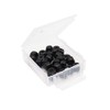 binifiMux 30pcs 10-32 Black Nylon Inserted Lock Nut Carbon Steel