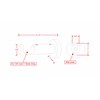 Ivilon Ceiling or Wall Mount Curtain Rod Brackets Holders for