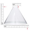 B&P Lamp® Clear Glass Deep Cone Shade with 9 Inch