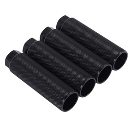Aboiledy 4 Pcs Bike Pegs, 3/8 Inch Axles Stunt Pegs for Mountain Bike, Aluminum Alloy Anti-Skid BMX Pegs, Stunt Pegs for Front Rear Stunt Cycling Pedals